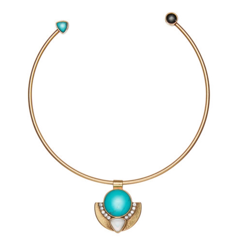 Capri Convertible Open Collar Necklace-n409